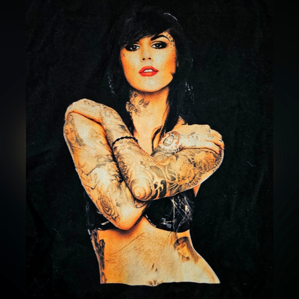 Black Kat Von D Modified Graphic T-Shirt
